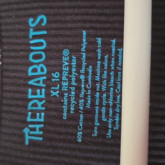 THEREABOUTS GIRLS BLACK FLORAL SUMMER TANK TOP SIZE XL - Picture 4 of 9